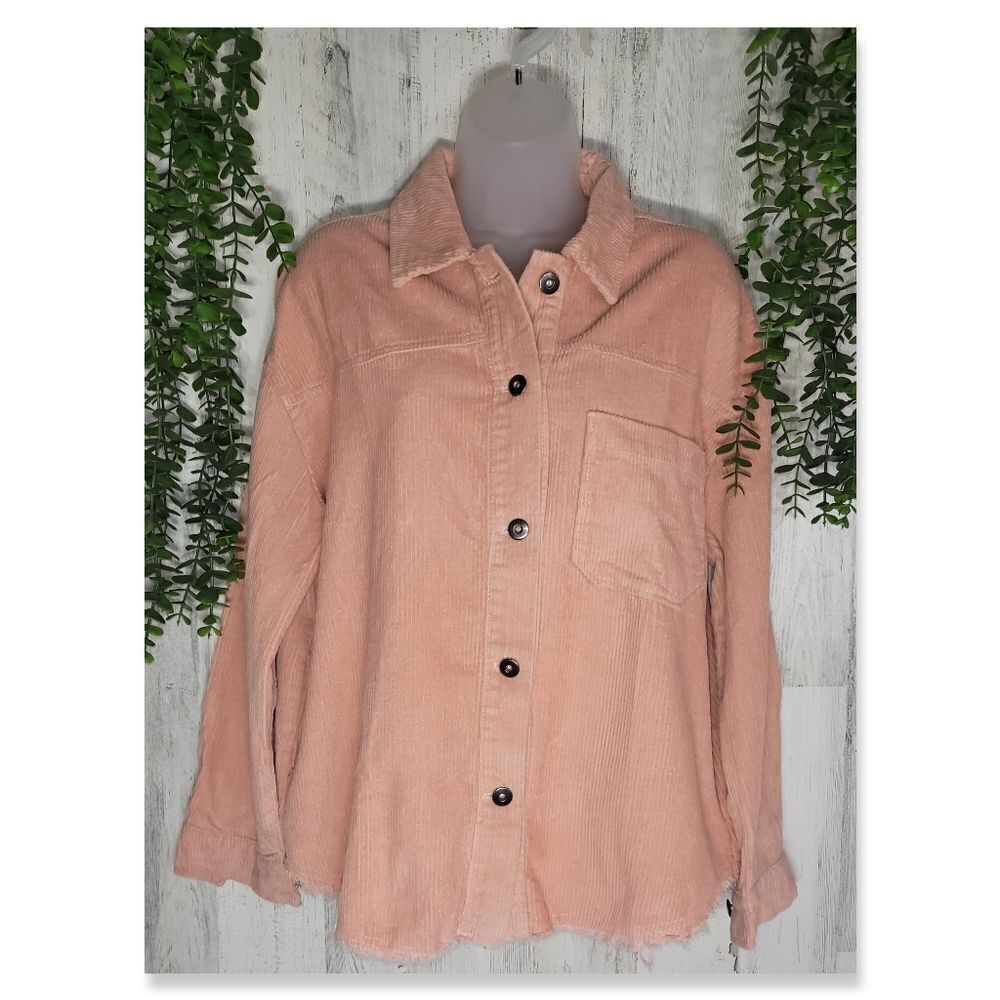 NWOT Miss Sparkling Button Up Corduroy Shacket